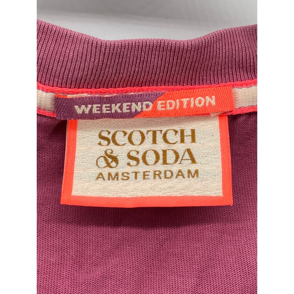 SCOTCH & SODA Men's Pink Tie-Dye Weekend Edition Radiate Positivity T-Shirt SZ M - Picture 9 of 14